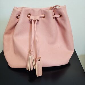 Elegant Pink Drawstring Bag